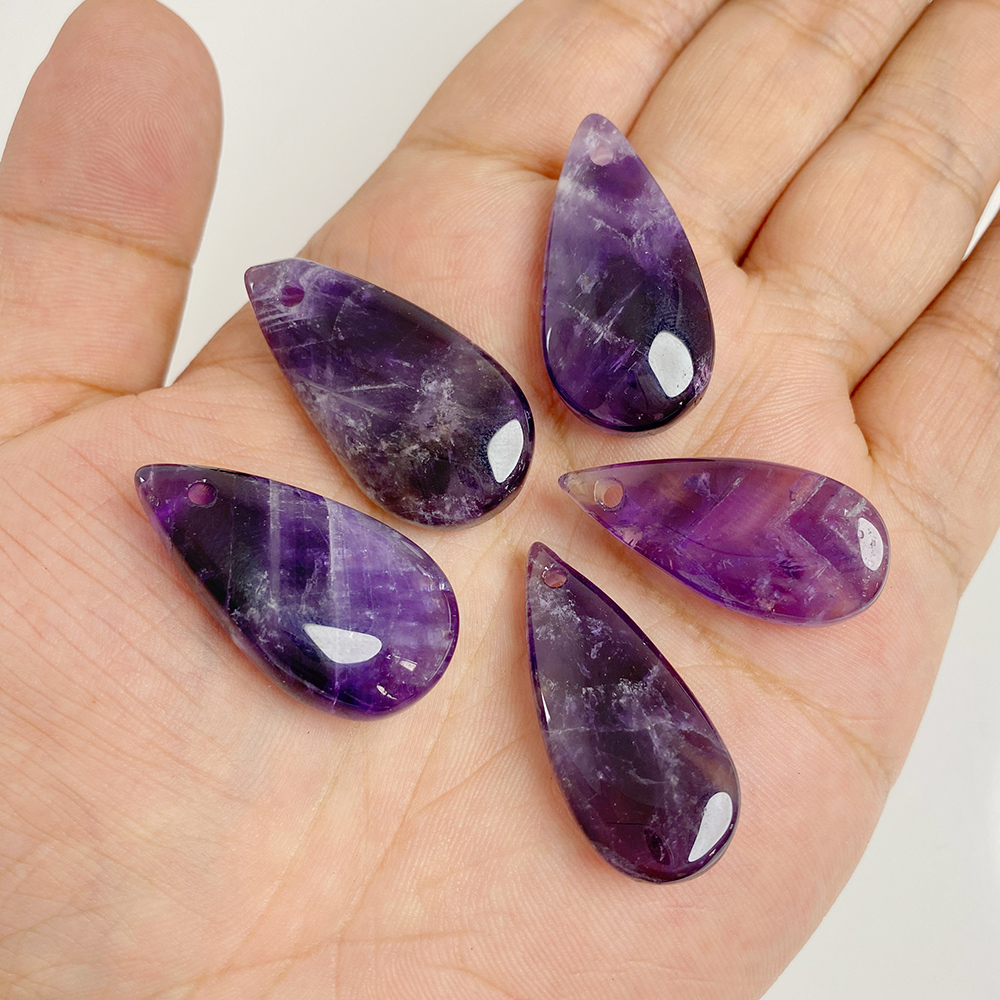 1 adet büyük Waterdrop şekli t - Crystal Pendant Necklace Natural Stone incelemesi ve fiyatı