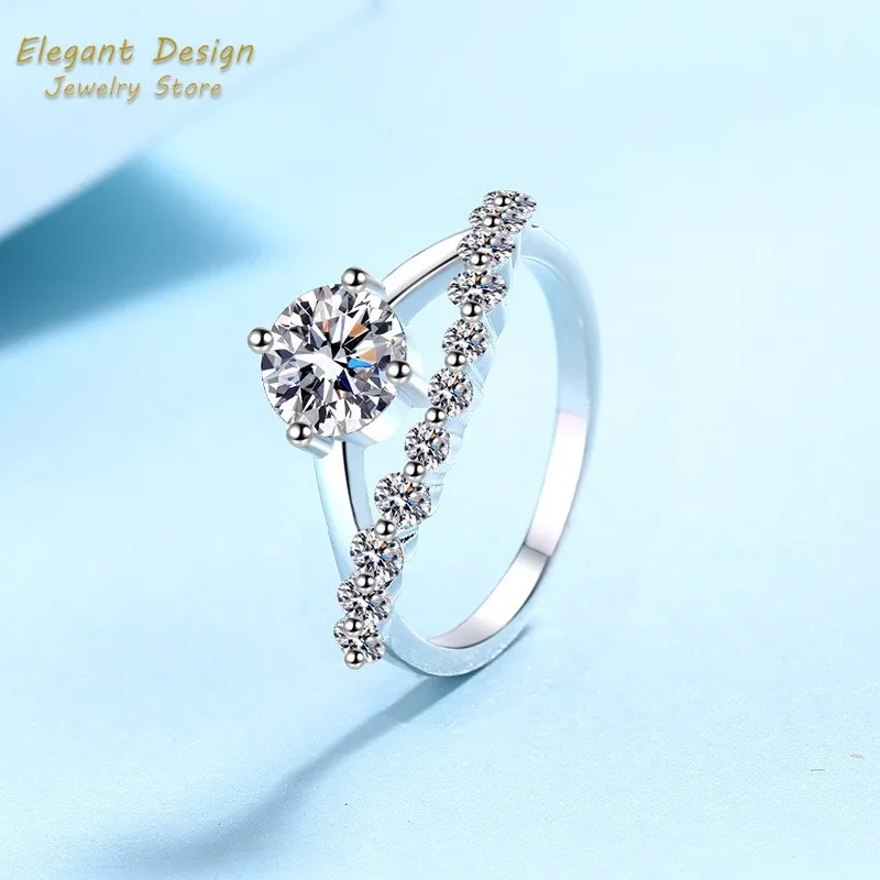 Crown of Love Platin Pt950 Niş - Moissanite Engagement Ring 1 Carat incelemesi ve fiyatı
