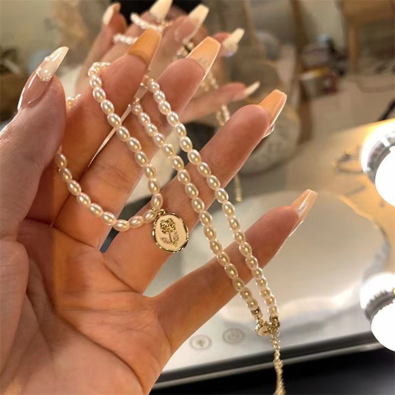 Fransız Vintage taklit barok i - Pearl Choker Necklace Vintage incelemesi ve fiyatı