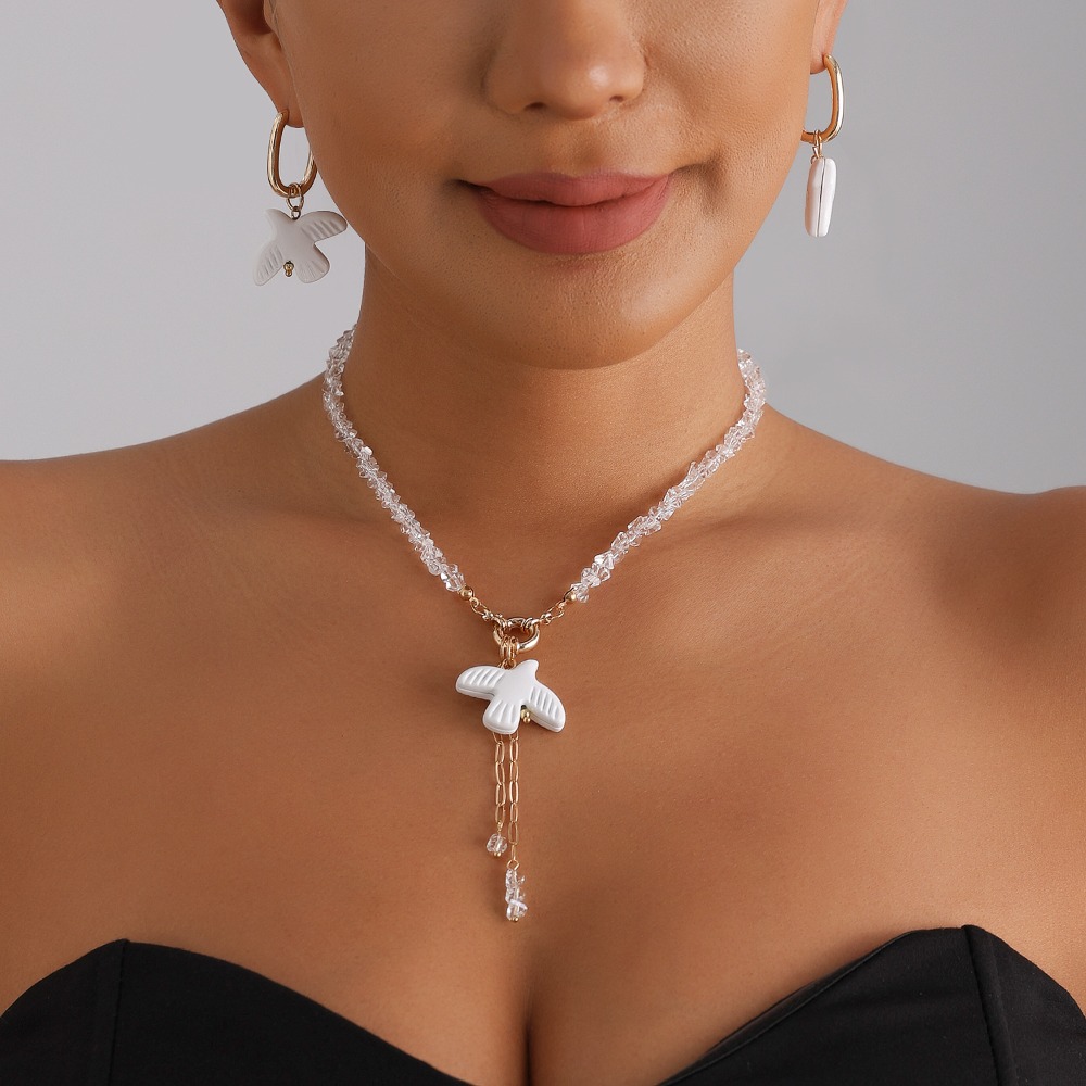 Beyaz güvercin inci gerdanlık  - Layered Pendant Necklace Aesthetic incelemesi ve fiyatı