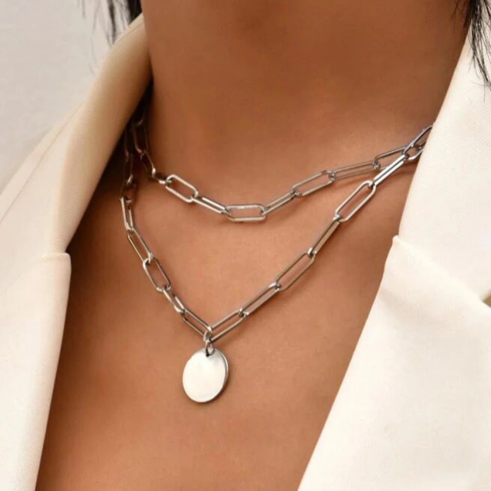 SUMENG 2024 Yeni Moda Vintage  - Layered Pendant Necklace Aesthetic incelemesi ve fiyatı