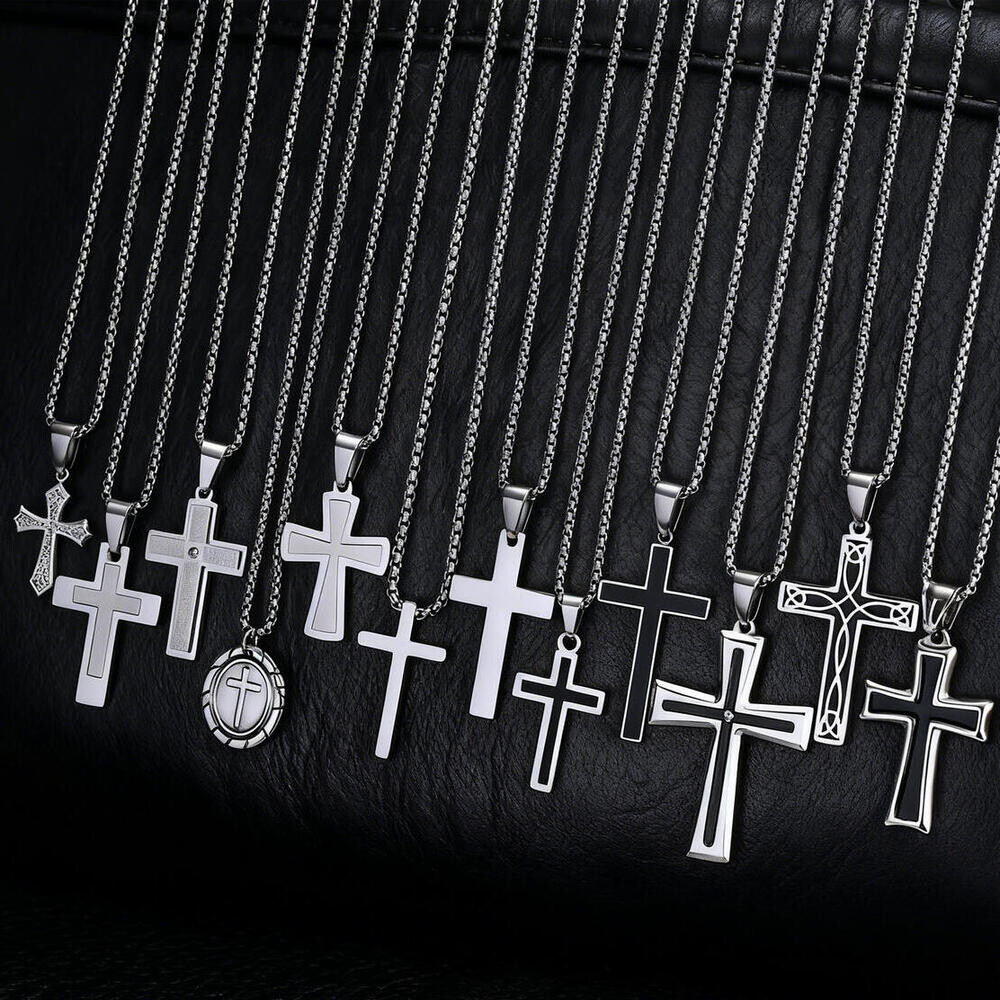 Erkekler için Hip Hop Punk Haç - Cuban Link Chain 12Mm incelemesi ve fiyatı