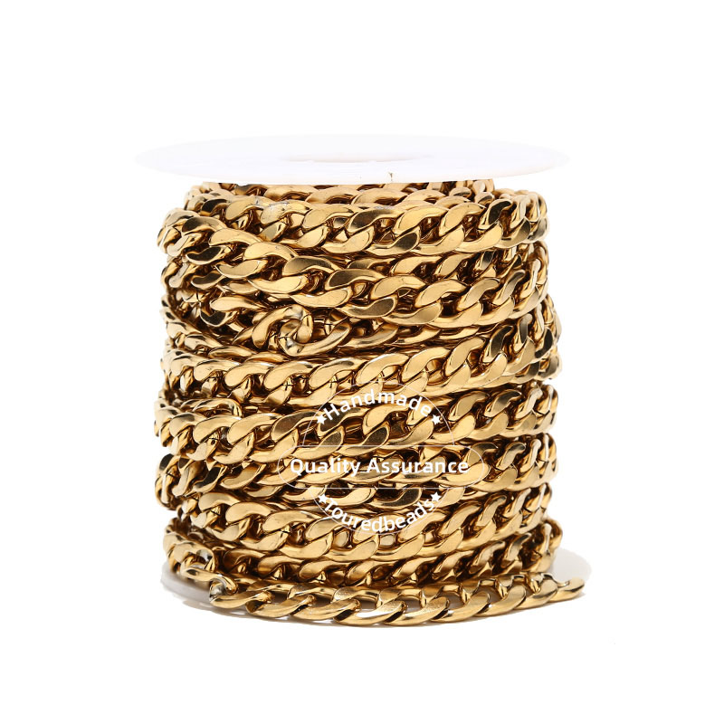1m altın ton 12mm genişlik ağı - Cuban Link Chain 12Mm incelemesi ve fiyatı