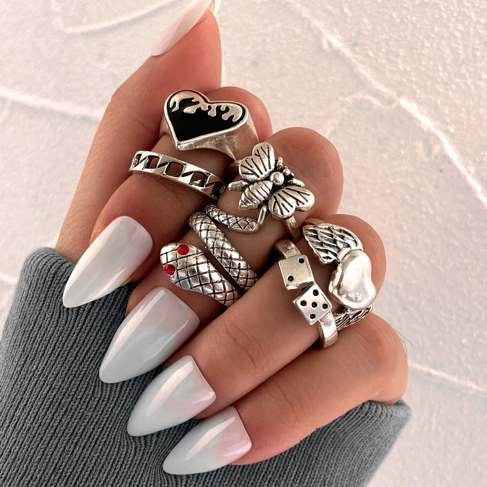 6 Adet Vintage Punk Tarzı Yıla - Vintage Punk Knuckle Rings Set incelemesi ve fiyatı